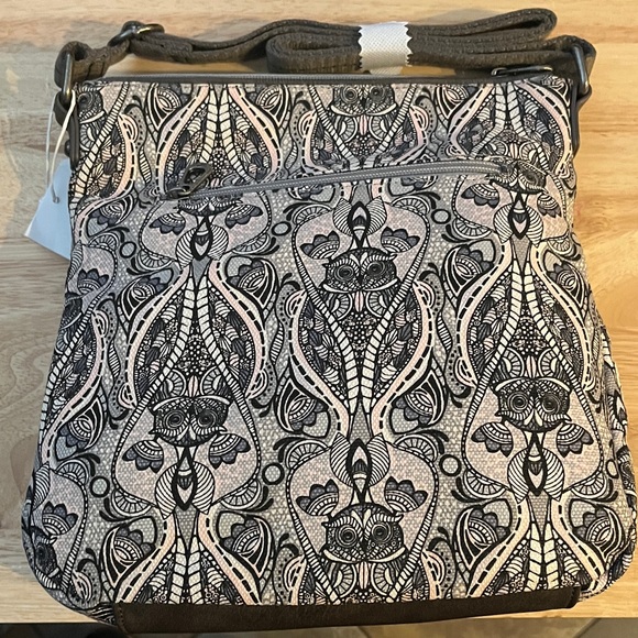 Sakroots Black and Gray Patterned Messenger Bag - Picture 5 of 7